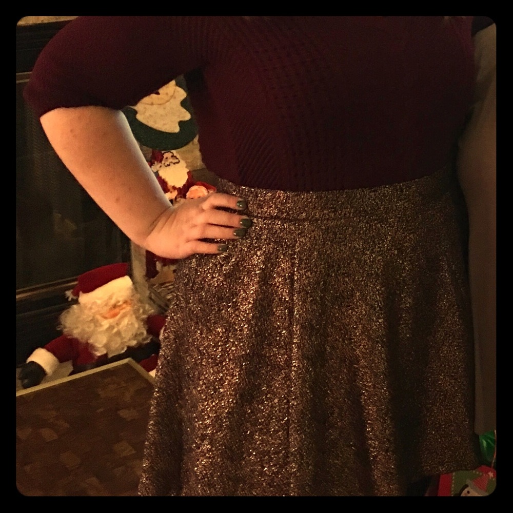 Copper Skater Skirt WITH POCKETS!
